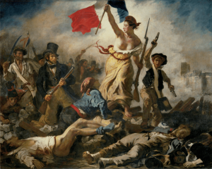 La imagen más iconica de la revolucion francesa