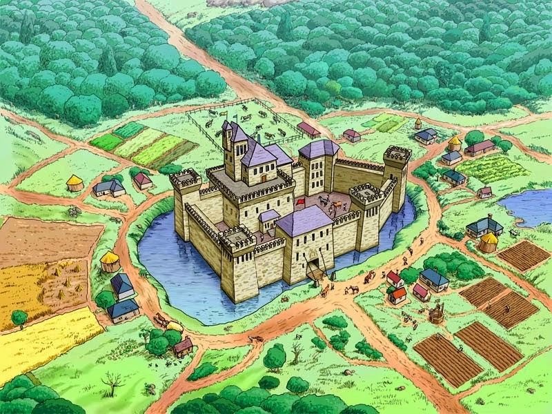 Dibujo de un castillo